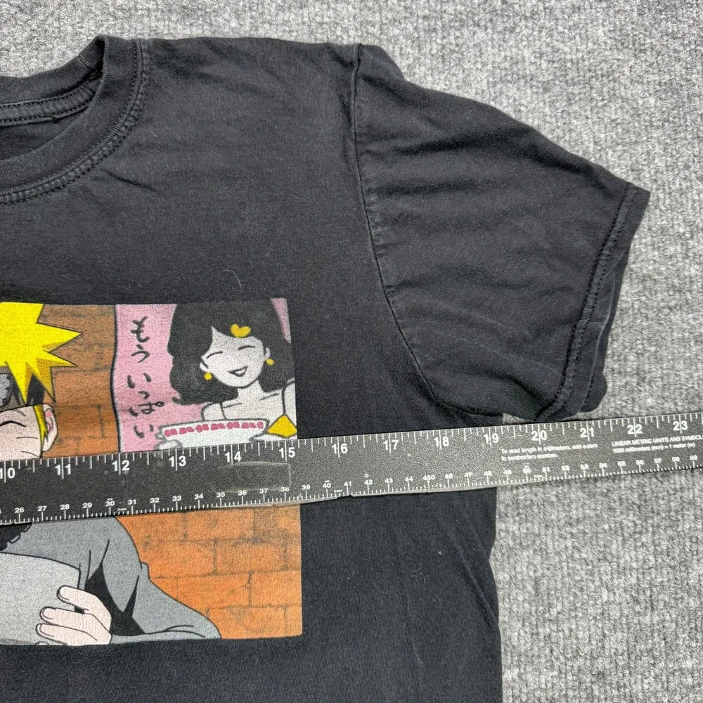 Naruto Shippuden Ichiraku Ramen Shop Graphic Tee Mens‎ M Black Anime T-Shirt